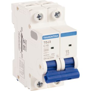 Disjuntor DIN Bipolar  Tramontina 16A C